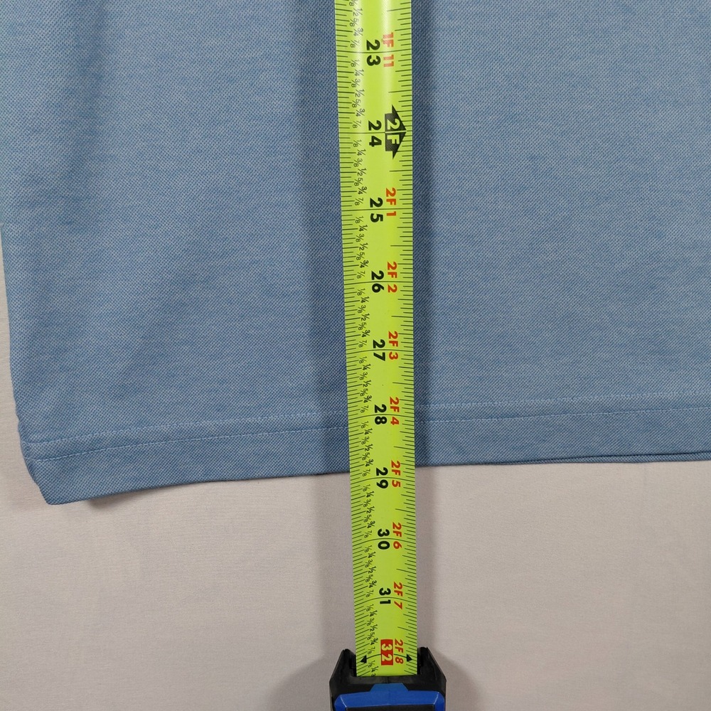 Travis Mathew Mens Polo Shirt Blue Gray The Golf Club Resort Pima Cotton Size M - Picture 13 of 15